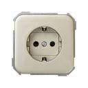 German socket outlet 16A 250V~ with safety device and screw terminal connection champagne Simon 31
