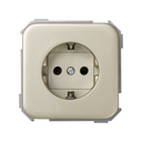 German socket outlet 16A 250V~ with safety device and fast terminal connection champagne Simon 31