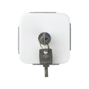 2-way switch with key 5A 250V~ (key removable in both pos.) and welding terminal connection system white Simon 31