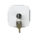 2-way switch with key 5A 250V~ 2 pos. with latching (key non-removable in terminals 3 and 4) welding term. conn. white Simon 31