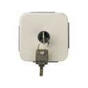 2-way switch with key 5A 250V~ 2 pos. with latching (key non-removable in terminals 3 and 4) welding term. conn. ivory Simon 31