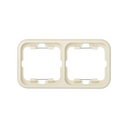 Thermoplastic frame for 2 elements ivory Simon 31