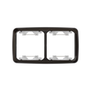 Thermostable frame for 2 elements brown Simon 31