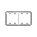 Thermostable frame for 2 elements aluminium Simon 31
