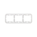 Thermoplastic frame for 3 elements white Simon 31
