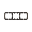 Thermoplastic frame for 3 elements brown Simon 31