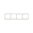 Thermoplastic frame for 4 elements white Simon 31