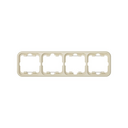 Thermoplastic frame for 4 elements ivory Simon 31