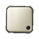 Push-button switch with bell symbol 10A 250V~ and fast terminal connection system decorative brown Simon 31