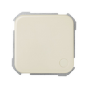 Neutral push-button switch 10AX 250V~ with housing for pictogram and fast terminal connection system ivory Simon 31