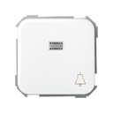 Pulsador con grabado campana 10 A 250V~, luminoso incorporado y sistema de embornamiento rápido blanco Simon 31