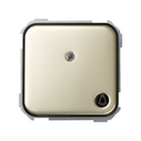 Push-button switch with light symbol 10A 250V~, built-in light and fast terminal connection system decorative brown Simon 31