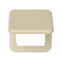 Hinged cover with safety device for German socket outlet ivory Simon 31