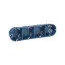 Flush-mount box for 4 elements for hollow partition wall