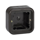 Low surface-mount box for 1 element brown Simon 31