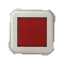 Signal light with E10 miniature screw champagne and diffuser cover red Simon 31