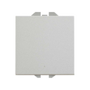 Neutral push-button switch 10A 230V~ with fast terminal connection system aluminium Simon 270