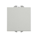 2-way switch 10AX 230V~ with built-in light and fast terminal connection system aluminium Simon 270