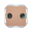 R/TV+SAT signal socket outlet end copper Simon 270