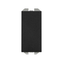 Neutral push-button switch 10A 230V~ with slender rocker and fast terminal connection system matt black Simon 270