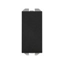 2-way push-button switch 10AX 230V~ with slender rocker and fast terminal connection system matt black Simon 270