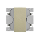 Simon iO 2-way master switch 230V~ with slender rocker and screw terminal connection system gold Simon 270
