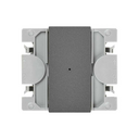 Simon iO 2-way master switch 230V~ with slender rocker and screw terminal connection system titanium Simon 270