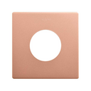 Minimal aesthetic frame for CLEAN Schuko socket outlet with 1 element copper Simon 270