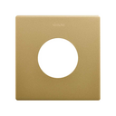Minimal aesthetic frame for CLEAN Schuko socket outlet with 1 element gold Simon 270