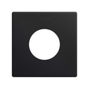 Minimal aesthetic frame for CLEAN Schuko socket outlet with 1 element matt black Simon 270