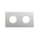 Minimal aesthetic frame for CLEAN Schuko socket outlet for 2 elements aluminium Simon 270