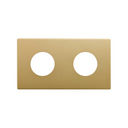 Minimal aesthetic frame for CLEAN Schuko socket outlet for 2 elements gold Simon 270