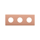 Minimal aesthetic frame for CLEAN Schuko socket outlet for 3 elements copper Simon 270