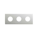 Minimal aesthetic frame for CLEAN Schuko socket outlet for 3 elements aluminium Simon 270