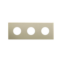 Minimal aesthetic frame for CLEAN Schuko socket outlet for 3 elements champagne Simon 270