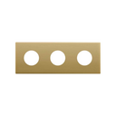 Minimal aesthetic frame for CLEAN Schuko socket outlet for 3 elements gold Simon 270
