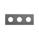 Minimal aesthetic frame for CLEAN Schuko socket outlet for 3 elements titanium Simon 270