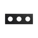 Minimal aesthetic frame for CLEAN Schuko socket outlet for 3 elements matt black Simon 270
