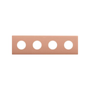 Minimal aesthetic frame for CLEAN Schuko socket outlet for 4 elements copper Simon 270