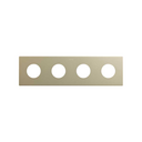 Minimal aesthetic frame for CLEAN Schuko socket outlet for 4 elements champagne Simon 270
