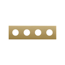 Minimal aesthetic frame for CLEAN Schuko socket outlet for 4 elements gold Simon 270