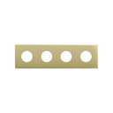 Minimal aesthetic frame for CLEAN Schuko socket outlet for 4 elements bronze Simon 270