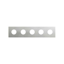 Minimal aesthetic frame for CLEAN Schuko socket outlet for 5 elements aluminium Simon 270
