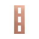 Minimal aesthetic vertical frame for 3 elements copper Simon 270