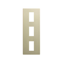 Minimal aesthetic vertical frame for 3 elements champagne Simon 270