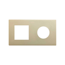 Frame composed of 1 element and 1 minimal aesthetic for CLEAN Schuko socket outlet champagne Simon 270