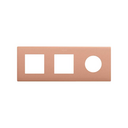 Frame composed of 2 elements and 1 minimal aesthetic for CLEAN Schuko socket outlet copper Simon 270