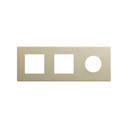 Frame composed of 2 elements and 1 minimal aesthetic for CLEAN Schuko socket outlet champagne Simon 270