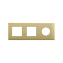 Frame composed of 2 elements and 1 minimal aesthetic for CLEAN Schuko socket outlet bronze Simon 270
