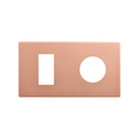 Minimal aesthetic frame for 2 elements for 1 CLEAN Schuko socket outlet copper Simon 270